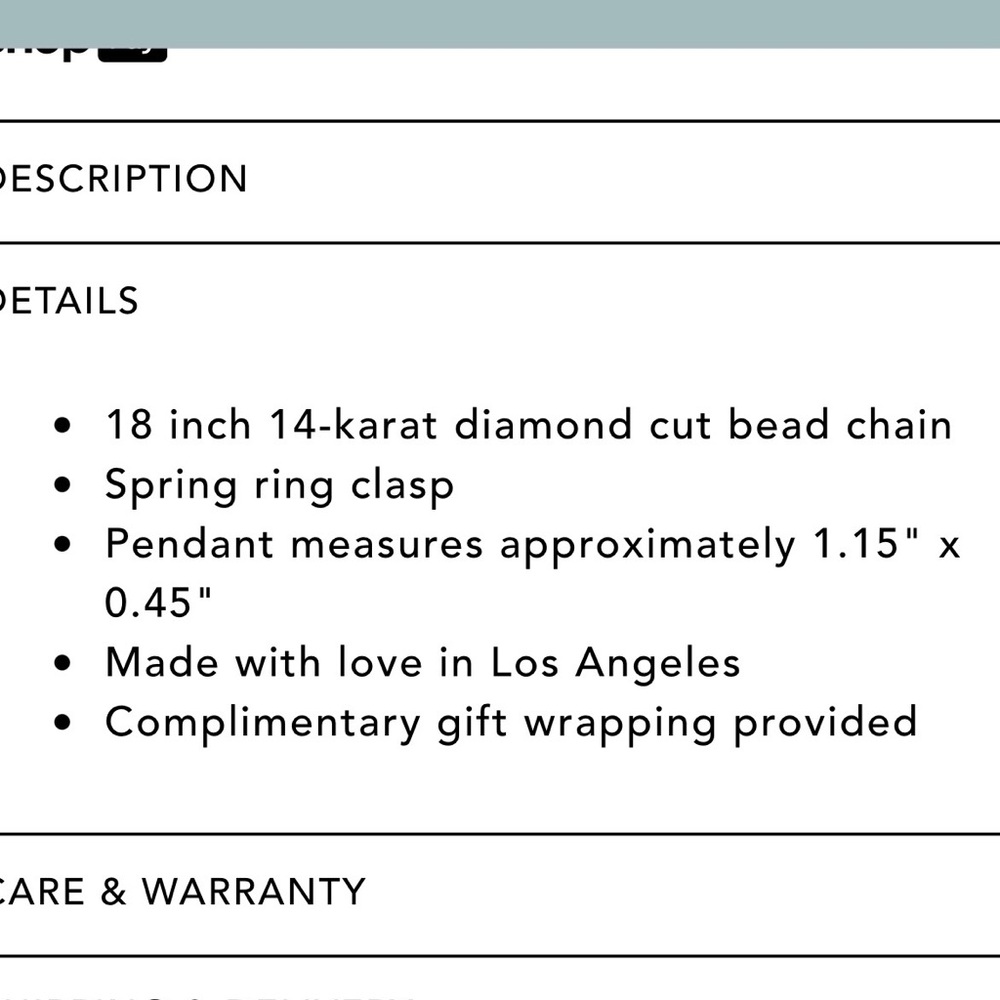 Jennifer Meyer Small Leaf pendant - Picture 3 of 4